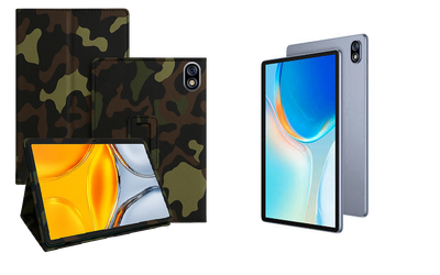 Чехол-подставка CRAYTON для Ulefone Tab W10 – стиль, защита и ручная сборка, цвет Хаки тм