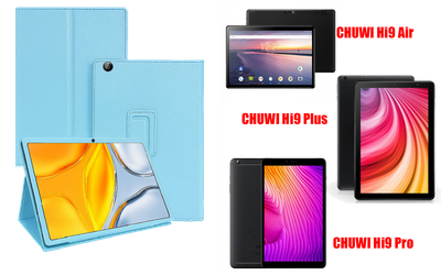 Чехол-подставка CRAYTON для CHUWI Hi9 Air, Hi9 Plus, Hi9 Pro – стиль, защита и ручная сборка, цвет Голубой