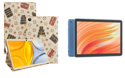 Чехол-подставка CRAYTON для Amazon Fire HD 10 (13th gen) – стиль, защита и ручная сборка, цвет Л белый
