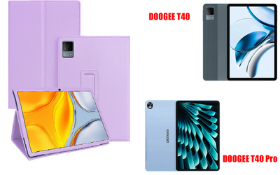 Чехол-подставка CRAYTON для DOOGEE T40, DOOGEE T40 Pro – стиль, защита и ручная сборка, цвет Фиолетовый