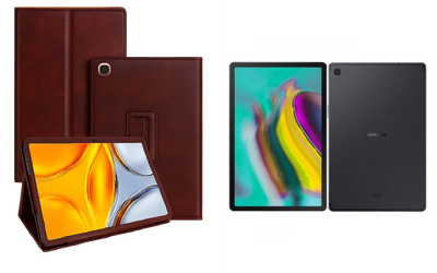 Чехол-подставка CRAYTON для Samsung Galaxy Tab S5e (2019) – стиль, защита и ручная сборка, цвет Карминовый