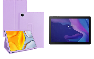 Чехол-подставка CRAYTON для Alcatel TKEE MAX (8095) – стиль, защита и ручная сборка, цвет Фиолетовый