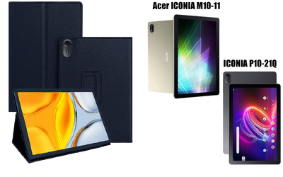 Чехол-подставка CRAYTON для Acer ICONIA M10-11, ICONIA P10-21Q – стиль, защита и ручная сборка, цвет Синий тм