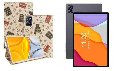 Чехол-подставка CRAYTON для CHUWI HiPad X Pro, HiPad XPro (2022) – стиль, защита и ручная сборка, цвет Л белый