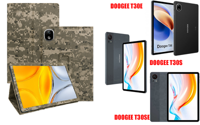 Чехол-подставка CRAYTON для DOOGEE T30E, T30S, T30SE – стиль, защита и ручная сборка, цвет Пиксель М14
