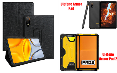 Чехол-подставка CRAYTON для Ulefone Armor Pad, Armor Pad 2 – стиль, защита и ручная сборка, цвет Крокодил