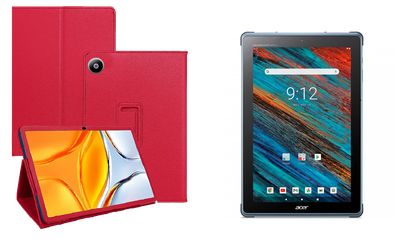 Чехол-подставка CRAYTON для Acer Enduro EUT310A-11A – стиль, защита и ручная сборка, цвет Малиновый