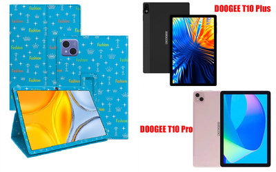 Чехол-подставка CRAYTON для DOOGEE T10 Plus, T10 Pro – стиль, защита и ручная сборка, цвет Фэшн синий