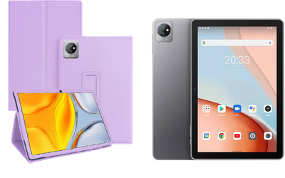 Чехол-подставка CRAYTON для Blackview Tab 70 – стиль, защита и ручная сборка, цвет Фиолетовый