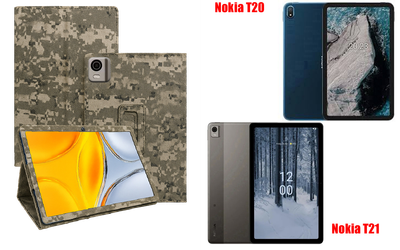 Чохол-підставка CRAYTON для Nokia T20, Nokia T21 – стиль, захист і ручна збірка, колір Піксель М14