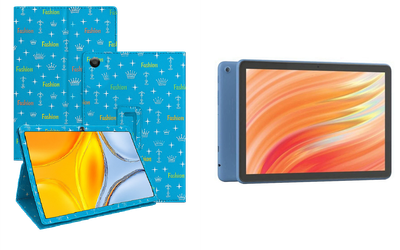 Чехол-подставка CRAYTON для Amazon Fire HD 10 (13th gen) – стиль, защита и ручная сборка, цвет Фэшн синий