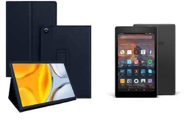 Чехол-подставка CRAYTON для Amazon Fire HD 8 2017 – стиль, защита и ручная сборка, цвет Синий тм