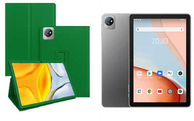 Чехол-подставка CRAYTON для Blackview Tab 7, Tab 7 Pro – стиль, защита и ручная сборка, цвет Зеленый тм