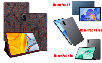 Чехол-подставка CRAYTON для Honor Pad X8, Pad X8 Pro, Pad X8a – стиль, защита и ручная сборка, цвет Пестрый
