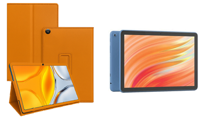 Чехол-подставка CRAYTON для Amazon Fire HD 10 (13th gen) – стиль, защита и ручная сборка, цвет Оранжевый