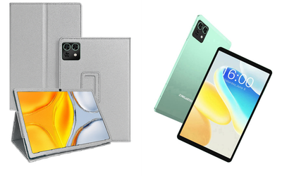 Чехол-подставка CRAYTON для Teclast M50 Mini – стиль, защита и ручная сборка, цвет Серебро