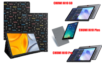 Чехол-подставка CRAYTON для CHUWI Hi10 GO, Hi10 Plus, Hi10 Pro – стиль, защита и ручная сборка, цвет Фэшн черный