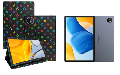 Чехол-подставка CRAYTON для Ulefone Tab A10 Pro – стиль, защита и ручная сборка, цвет Л черный