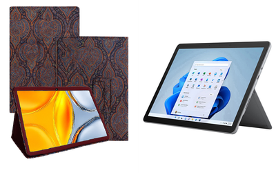 Чехол-подставка CRAYTON для Microsoft Surface Go, Go 2, Go 3 – стиль, защита и ручная сборка, цвет Пестрый