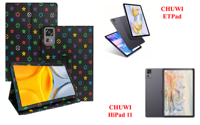 Чехол-подставка CRAYTON для CHUWI ETPad, CHUWI HiPad 11 – стиль, защита и ручная сборка, цвет Л черный