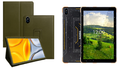 Чехол-подставка CRAYTON для Sigma mobile TAB A1033 X-treme – стиль, защита и ручная сборка, цвет Оливковый