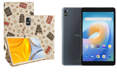 Чехол-подставка CRAYTON для Blackview Tab 6 – стиль, защита и ручная сборка, цвет Л белый