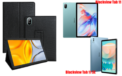 Чехол-подставка CRAYTON для Blackview Tab 11, Tab 11 SE – стиль, защита и ручная сборка, цвет Крокодил