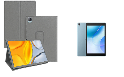 Чехол-подставка CRAYTON для Blackview Tab 50 – стиль, защита и ручная сборка, цвет Серый тм