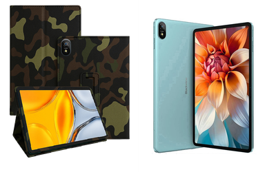 Чехол-подставка CRAYTON для Blackview Tab 18 – стиль, защита и ручная сборка, цвет Хаки тм