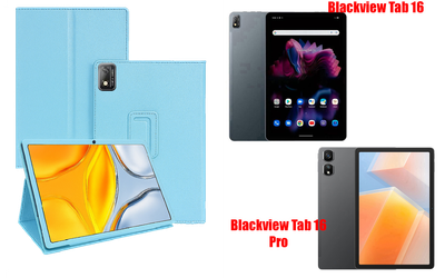 Чохол-підставка CRAYTON для Blackview Tab 16, Tab 16 Pro – стиль, захист і ручна збірка, колір Блакитний
