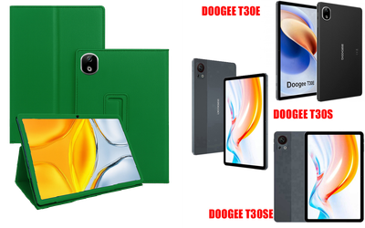 Чехол-подставка CRAYTON для DOOGEE T30E, T30S, T30SE – стиль, защита и ручная сборка, цвет Зеленый тм