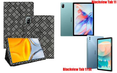 Чехол-подставка CRAYTON для Blackview Tab 11, Tab 11 SE – стиль, защита и ручная сборка, цвет Клетка