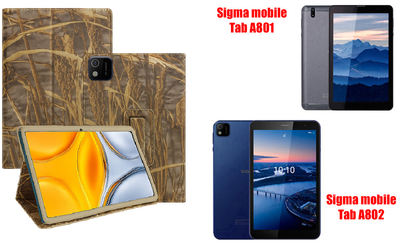 Чехол-подставка CRAYTON для Sigma mobile Tab A801, Tab A802 – стиль, защита и ручная сборка, цвет Камыш