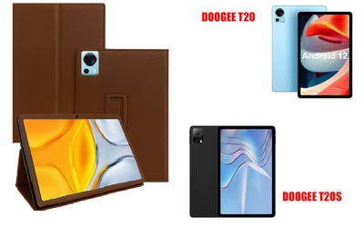 Чехол-подставка CRAYTON для DOOGEE T20, T20S – стиль, защита и ручная сборка, цвет Коричневый св