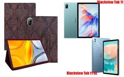 Чехол-подставка CRAYTON для Blackview Tab 11, Tab 11 SE – стиль, защита и ручная сборка, цвет Пестрый