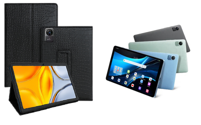 Чехол-подставка CRAYTON для Blackview Oscal Pad 5 – стиль, защита и ручная сборка, цвет Крокодил
