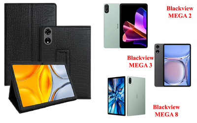 Чехол-подставка CRAYTON для Blackview MEGA 2, MEGA 3, MEGA 8 – стиль, защита и ручная сборка, цвет Крокодил