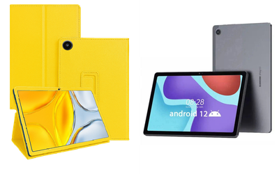 Чехол-подставка CRAYTON для ALLDOCUBE iPlay 50, iPlay 50 Pro – стиль, защита и ручная сборка, цвет Жёлтый