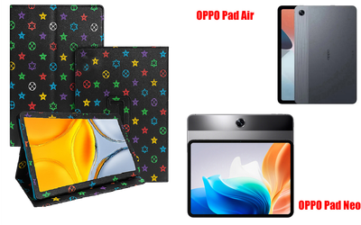 Чехол-подставка CRAYTON для OPPO Pad Air, Pad Neo – стиль, защита и ручная сборка, цвет Л черный