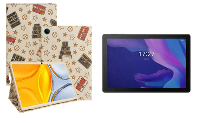 Чехол-подставка CRAYTON для Alcatel TKEE MAX (8095) – стиль, защита и ручная сборка, цвет Л белый