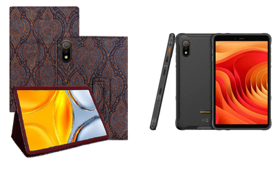 Чехол-подставка CRAYTON для Ulefone Armor Pad Lite, Armor Pad Pro – стиль, защита и ручная сборка, цвет Пестрый