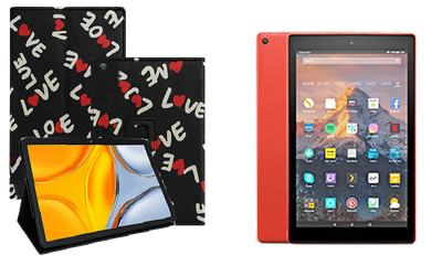 Чехол-подставка CRAYTON для Amazon Fire HD 10 2017, 2018 – стиль, защита и ручная сборка, цвет Лав