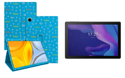 Чехол-подставка CRAYTON для Alcatel TKEE MAX (8095) – стиль, защита и ручная сборка, цвет Фэшн синий