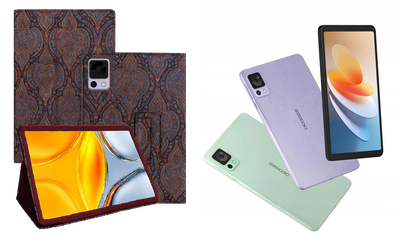 Чехол-подставка CRAYTON для DOOGEE T20 Mini, T20 Mini Pro – стиль, защита и ручная сборка, цвет Пестрый