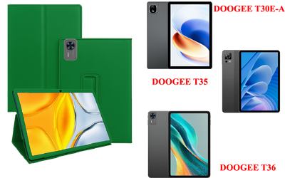 Чехол-подставка CRAYTON для DOOGEE T30E-A, T35, T36 – стиль, защита и ручная сборка, цвет Зеленый тм