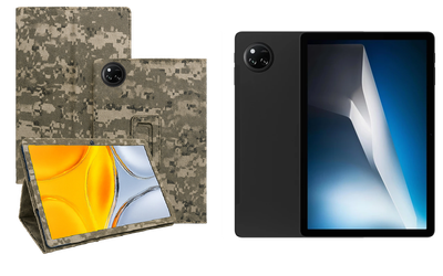 Чехол-подставка CRAYTON для DOOGEE Tab A9 Pro+ – стиль, защита и ручная сборка, цвет Пиксель М14