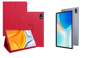 Чехол-подставка CRAYTON для Ulefone Tab W10 – стиль, защита и ручная сборка, цвет Малиновый