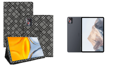 Чехол-подставка CRAYTON для ZTE Nubia Pad Pro – стиль, защита и ручная сборка, цвет Клетка
