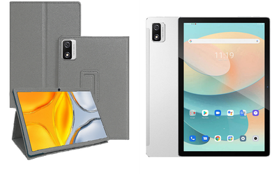 Чехол-подставка CRAYTON для Blackview Tab 12, 12 Pro – стиль, защита и ручная сборка, цвет Серый тм