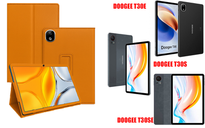 Чехол-подставка CRAYTON для DOOGEE T30E, T30S, T30SE – стиль, защита и ручная сборка, цвет Оранжевый